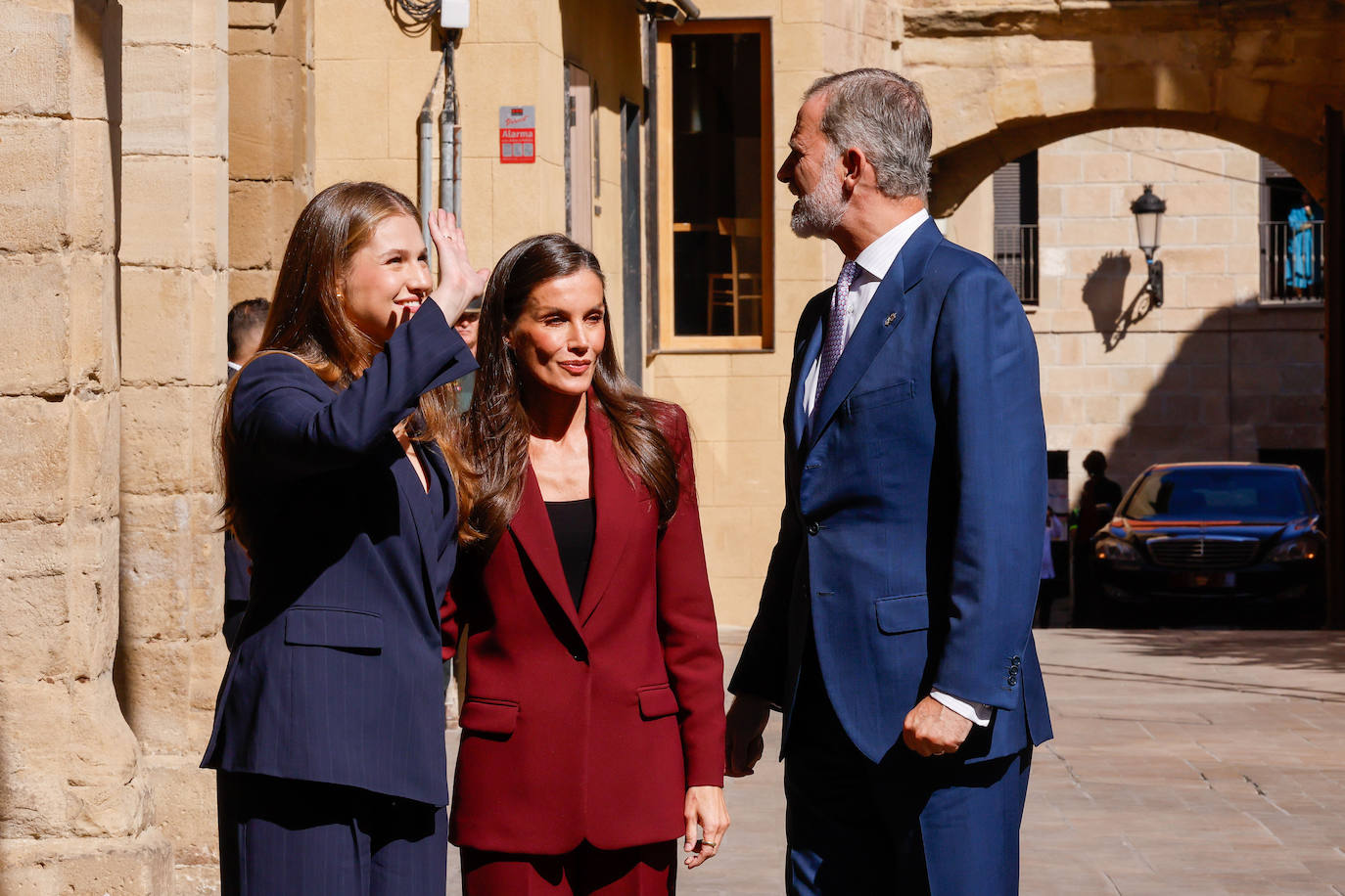 Las imágenes de la primera visita de la princesa Leonor a Viana