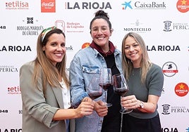 El vino de Logroño se escribe en femenino con Elena Pilo (Franco Españolas) Ariana Medeot (Campo Viejo) y María Vecino (Marqués de Vargas)