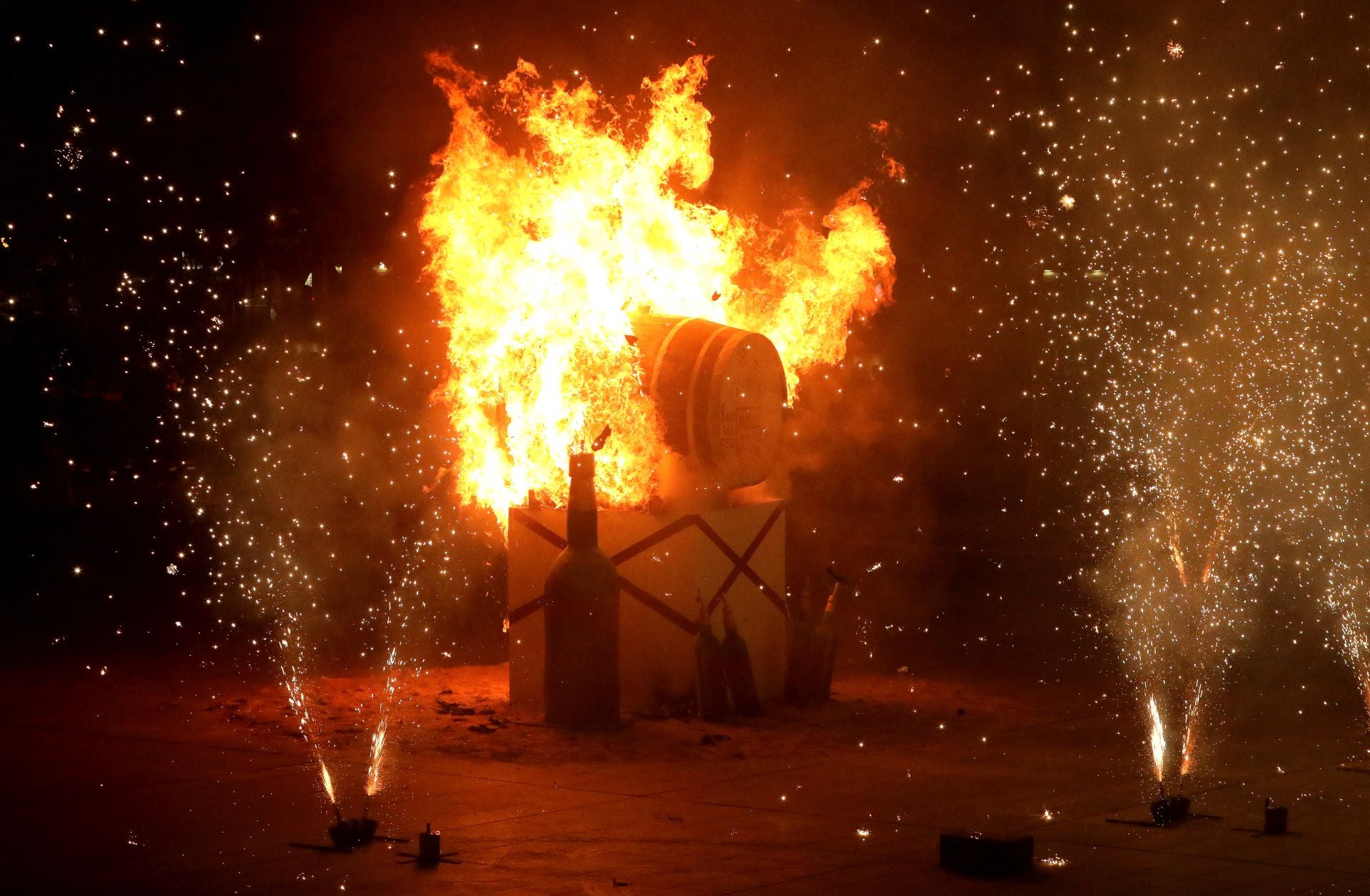 Las imágenes de la Quema de la Cuba