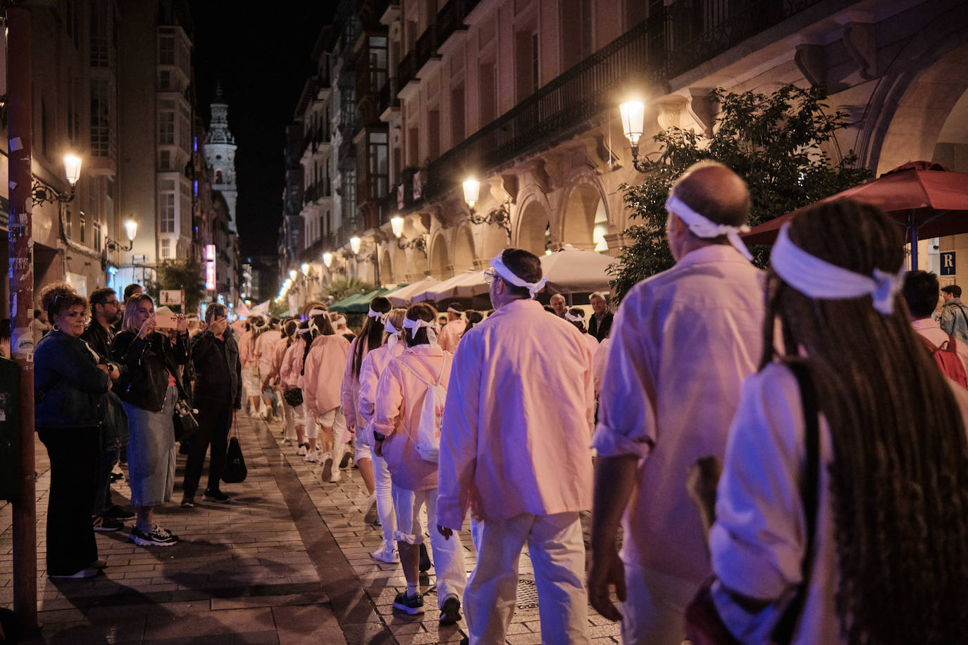 Las imágenes del desfile de las peñas por Logroño