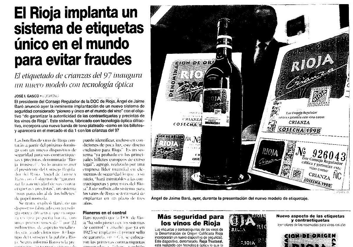 Rioja quiere evitar fraudes
