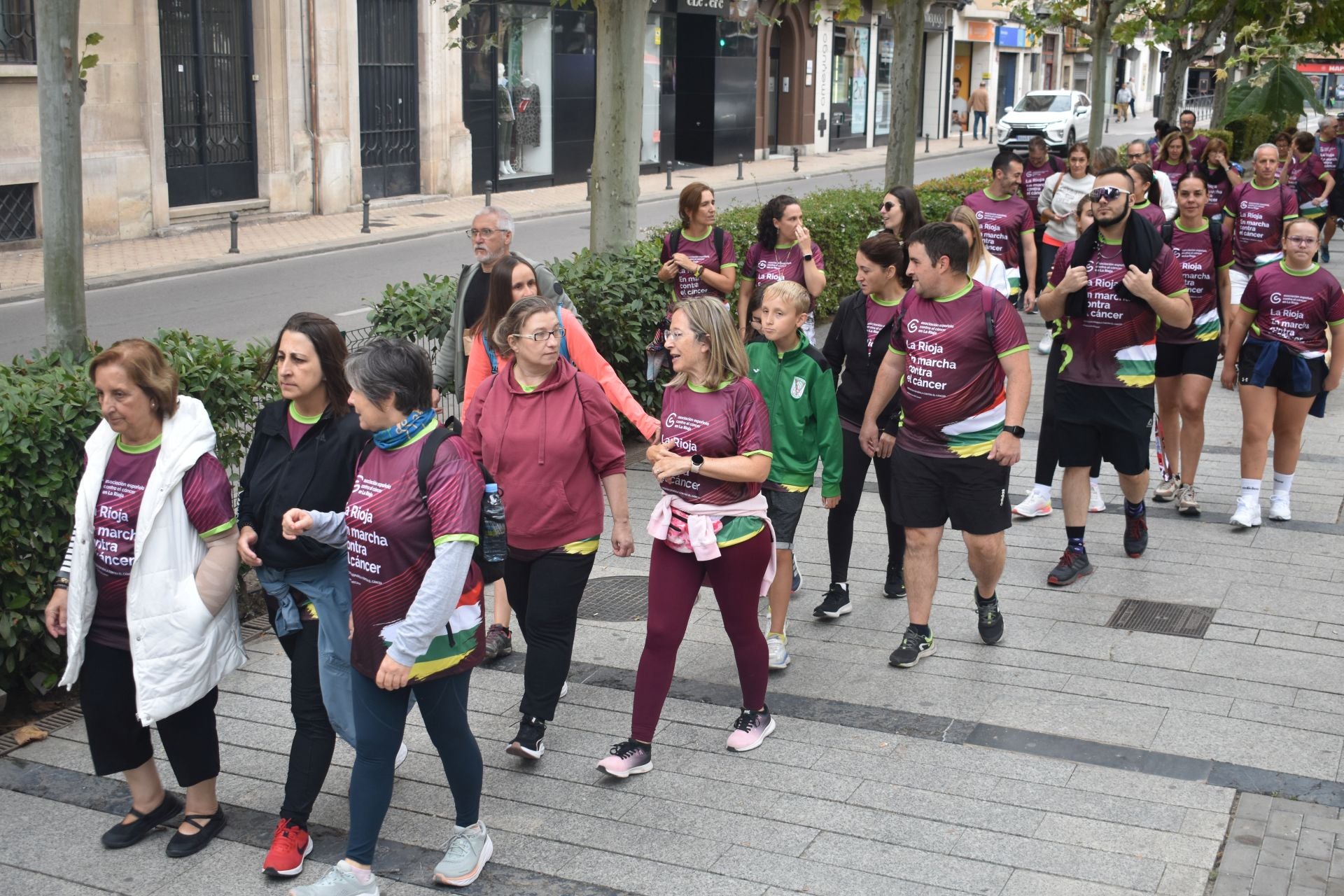 La marcha contra el cáncer de Calahorra, en imágenes