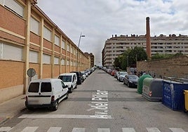 La avenida del Pilar de Calahorra, lugar donde se ha producido el accidente.