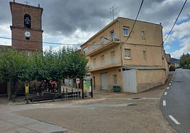 Plaza y carretera de Daroca, donde se produjo la avería.