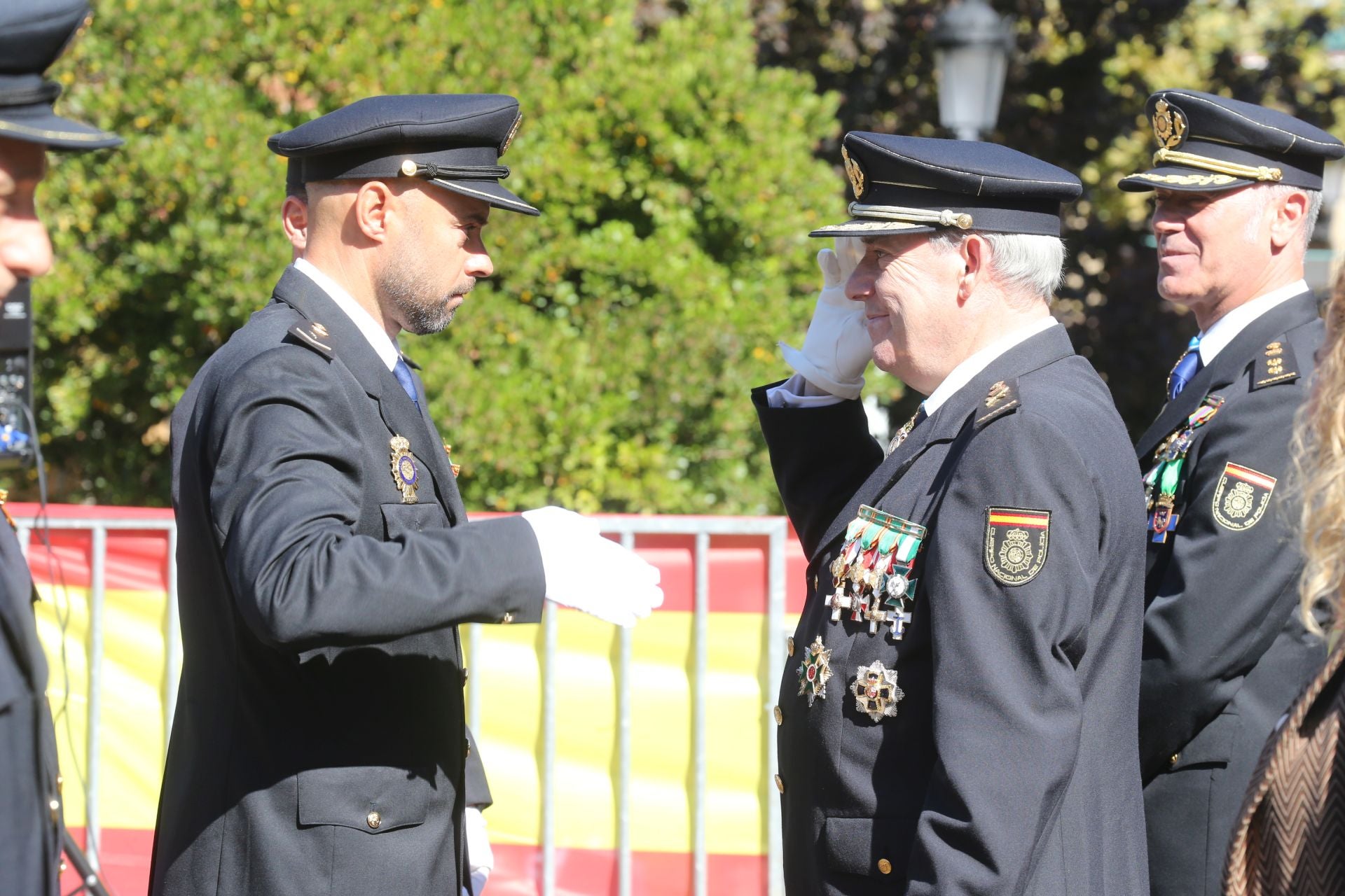 La Policía Nacional se hace sentir en Logroño en los Ángeles Custodios