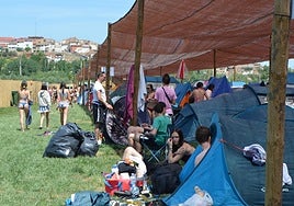 Acampada del festival de este año.