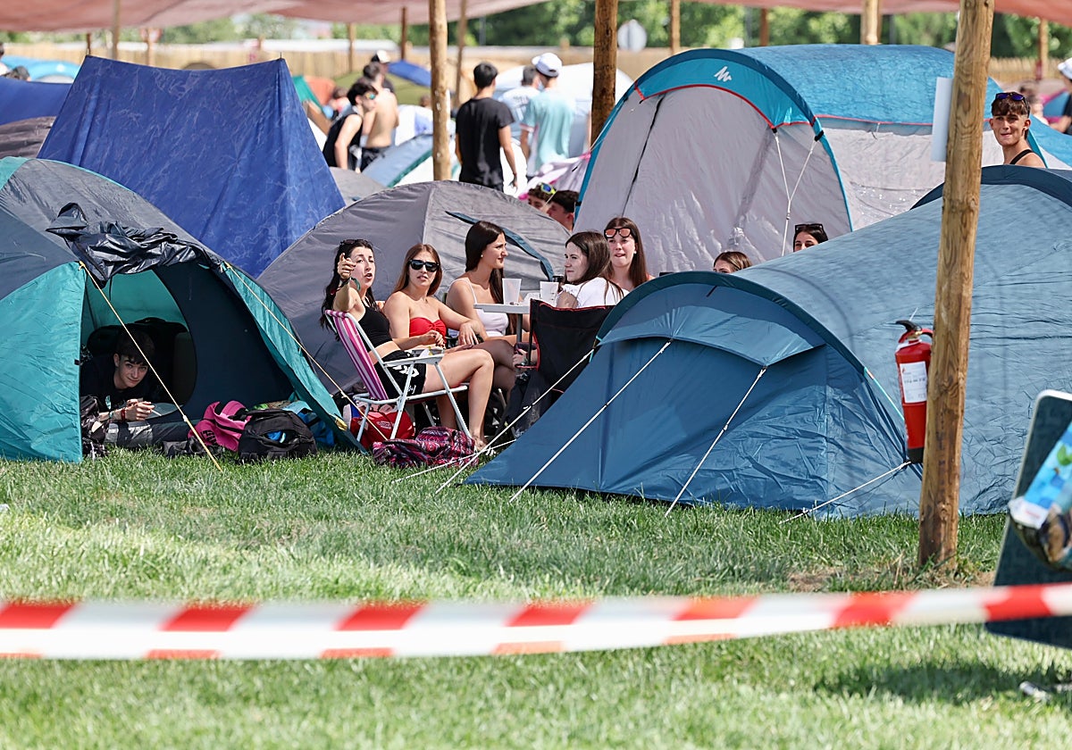 Acampada del festival de este año.