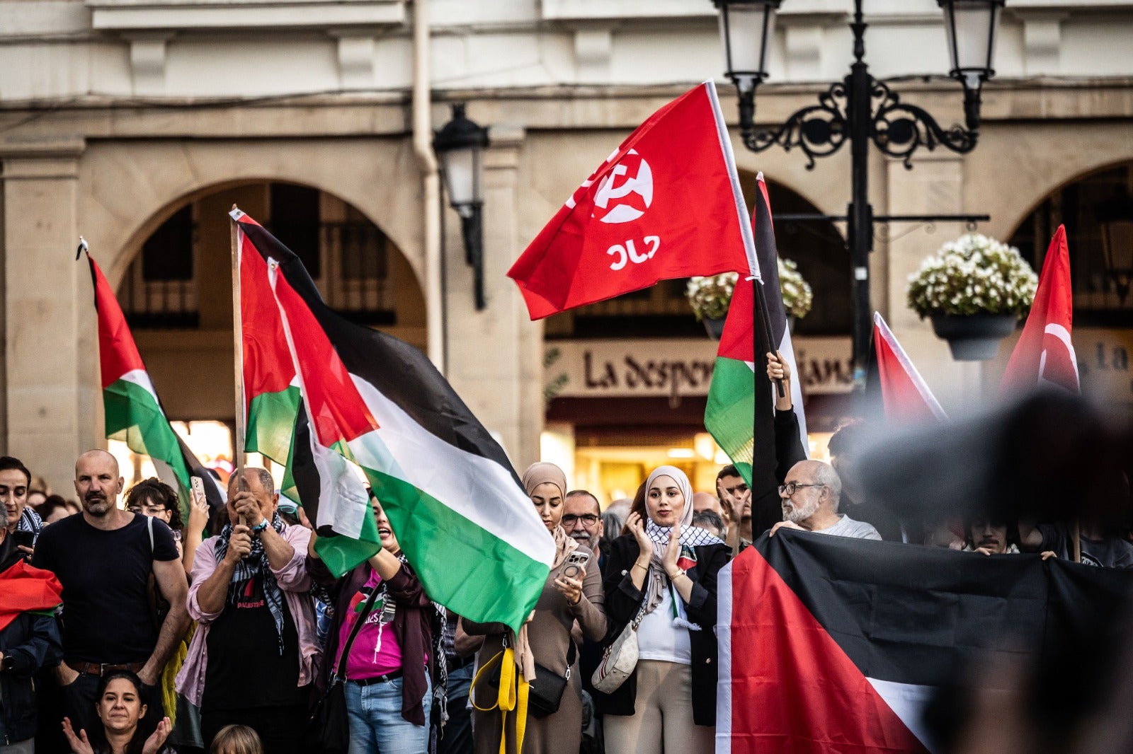 Manifestación en Logroño en apoyo al pueblo palestino