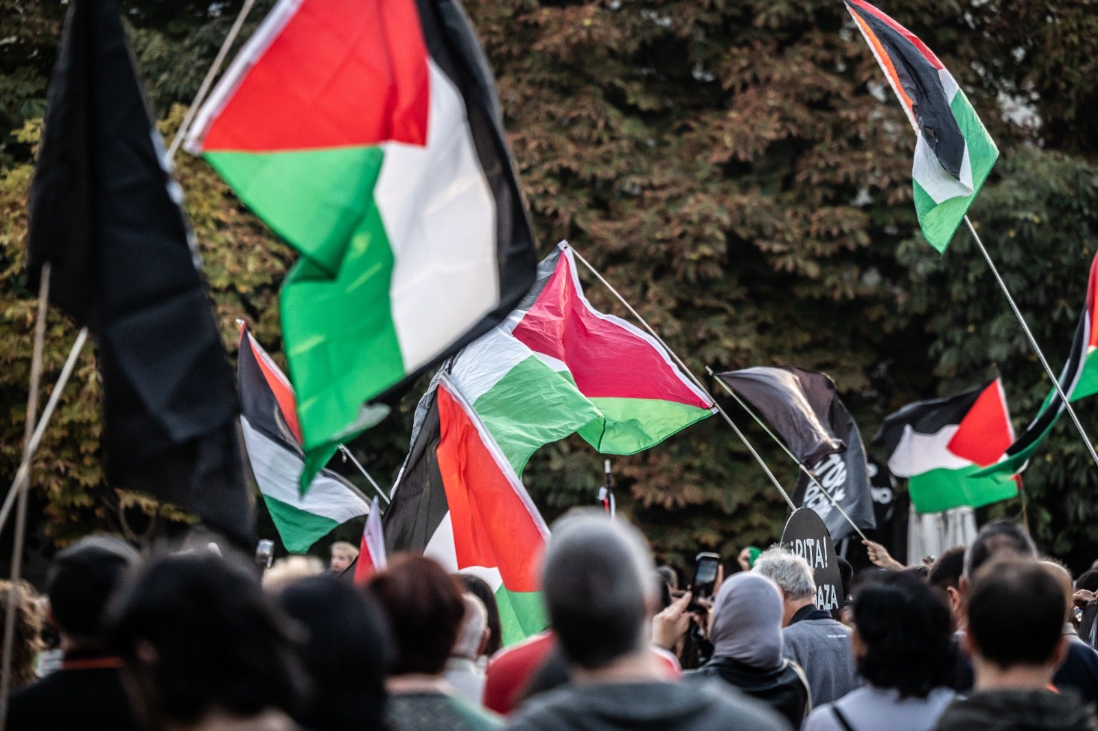Manifestación en Logroño en apoyo al pueblo palestino