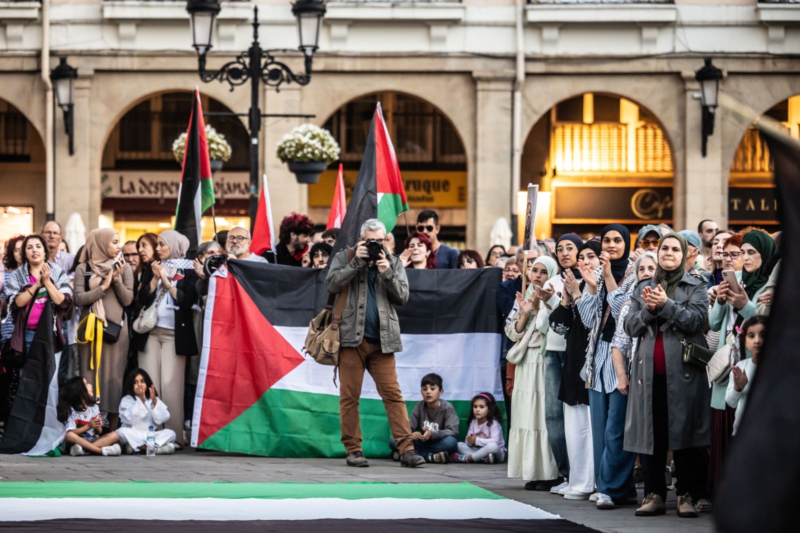 Manifestación en Logroño en apoyo al pueblo palestino