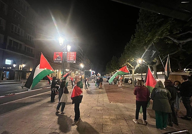 Acampada por Palestina protesta por el asalto de la flotilla y convoca concentraciones hoy en Logroño y Haro