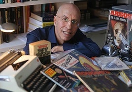 El periodista Luis Alfonso Gámez durante una entrevista en Bilbao.