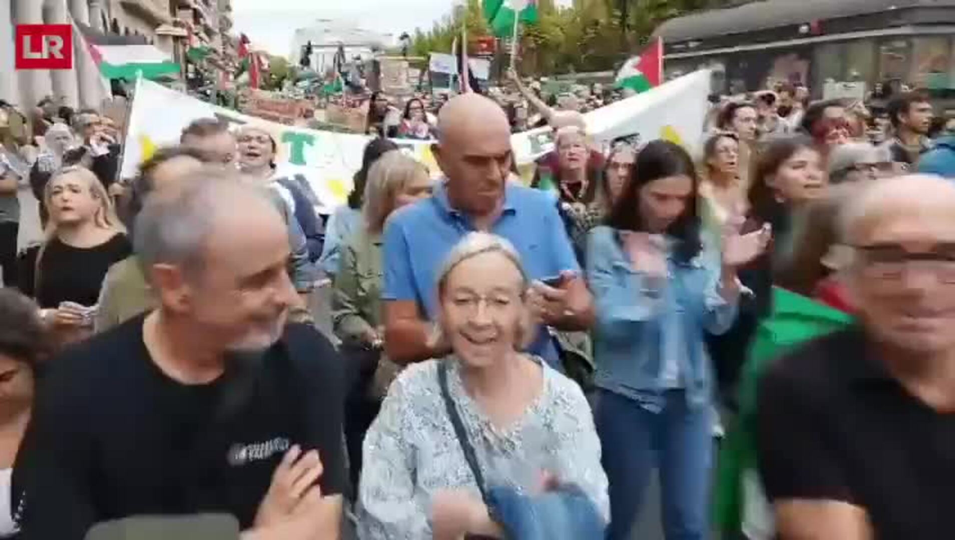 Manifestación en Logroño contra la guerra en Palestina
