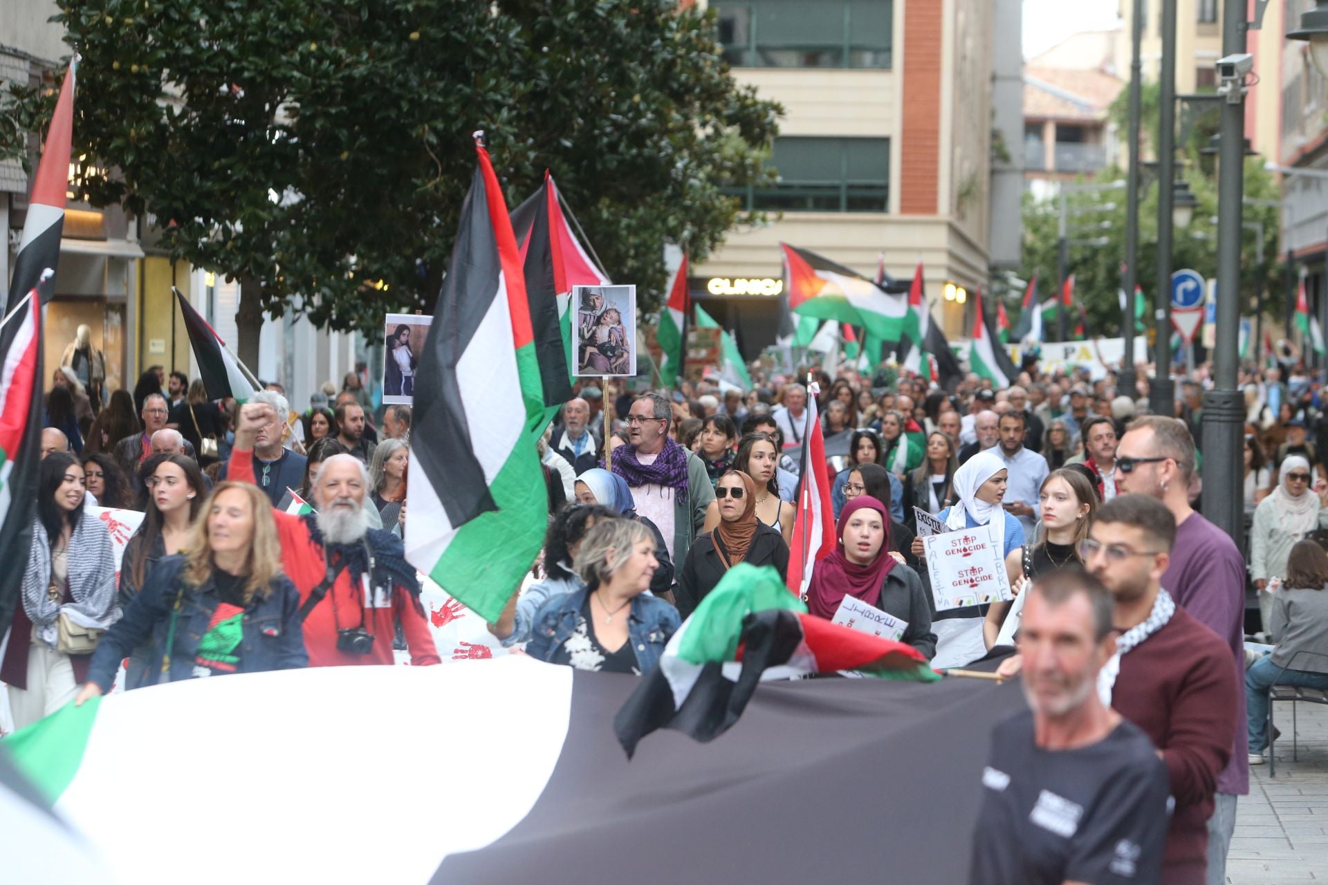 Manifestación de Logroño contra la guerra en Palestina
