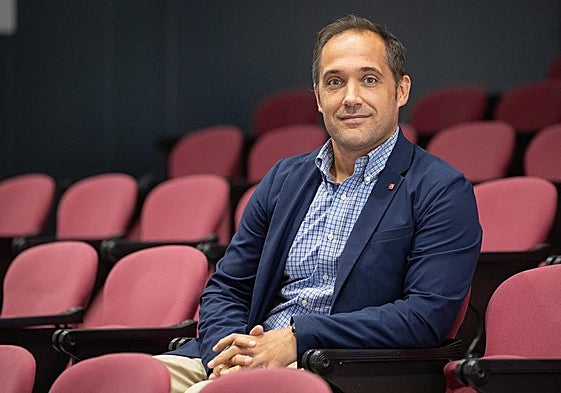 Eduardo Fonseca, este martes en la UR.