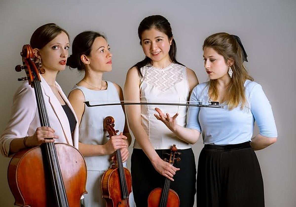 Moser String Quartet, con Patricia Muro a la derecha.