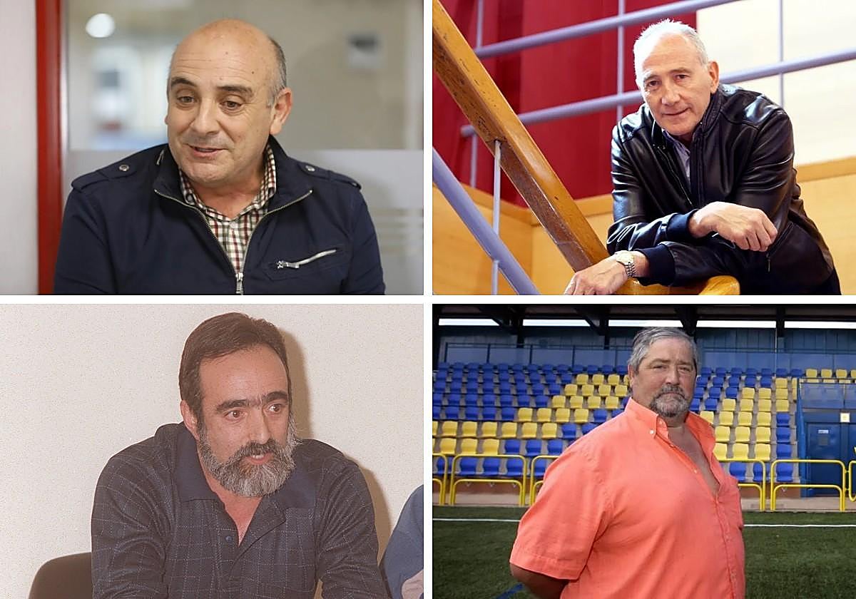 Eduardo Guerra (Sociedad Deportiva Logroñés), Juan Bernabé (Club Baloncesto Clavijo), Antonio Moreno (Rioja Atletismo y Federación Riojana) y Gonzalo Espinosa (Yagüe Club de Fútbol).