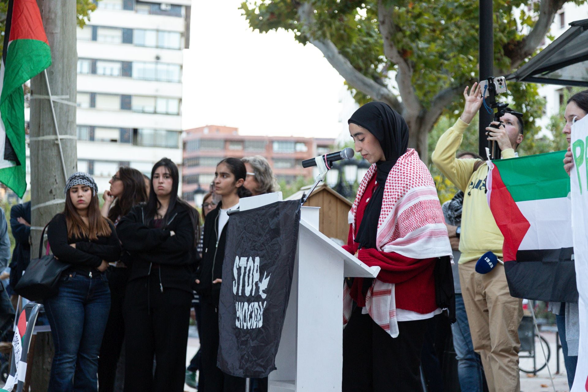 Protesta en Logroño contra la masacre en Gaza