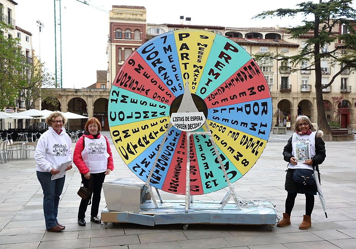 Imagen de una movilización anterior por las listas de espera.