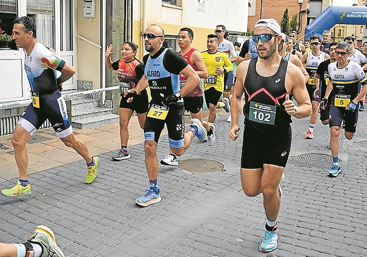 Salida de la Duatlón Cros de Rincón de Soto en 2024.