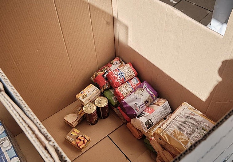 Recogida de alimentos del año pasado para el Banco de Alimentos de La Rioja.