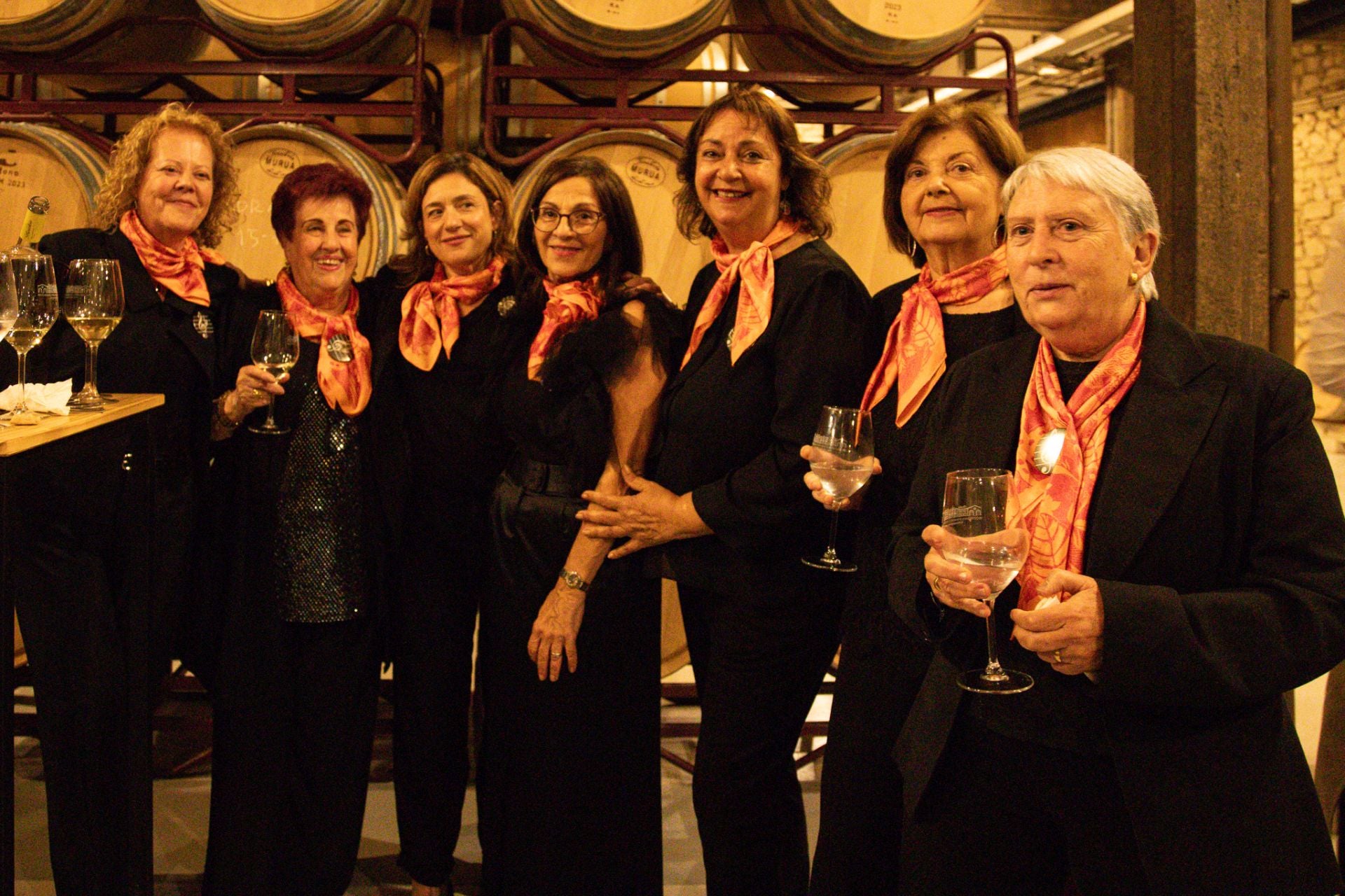 Anabel González, Nieves Ramírez, Ana Gutiérrez de Rojas, Carmen Ruiz, Maite Moraleda, Pilar Prieto y Josefina Fernández.