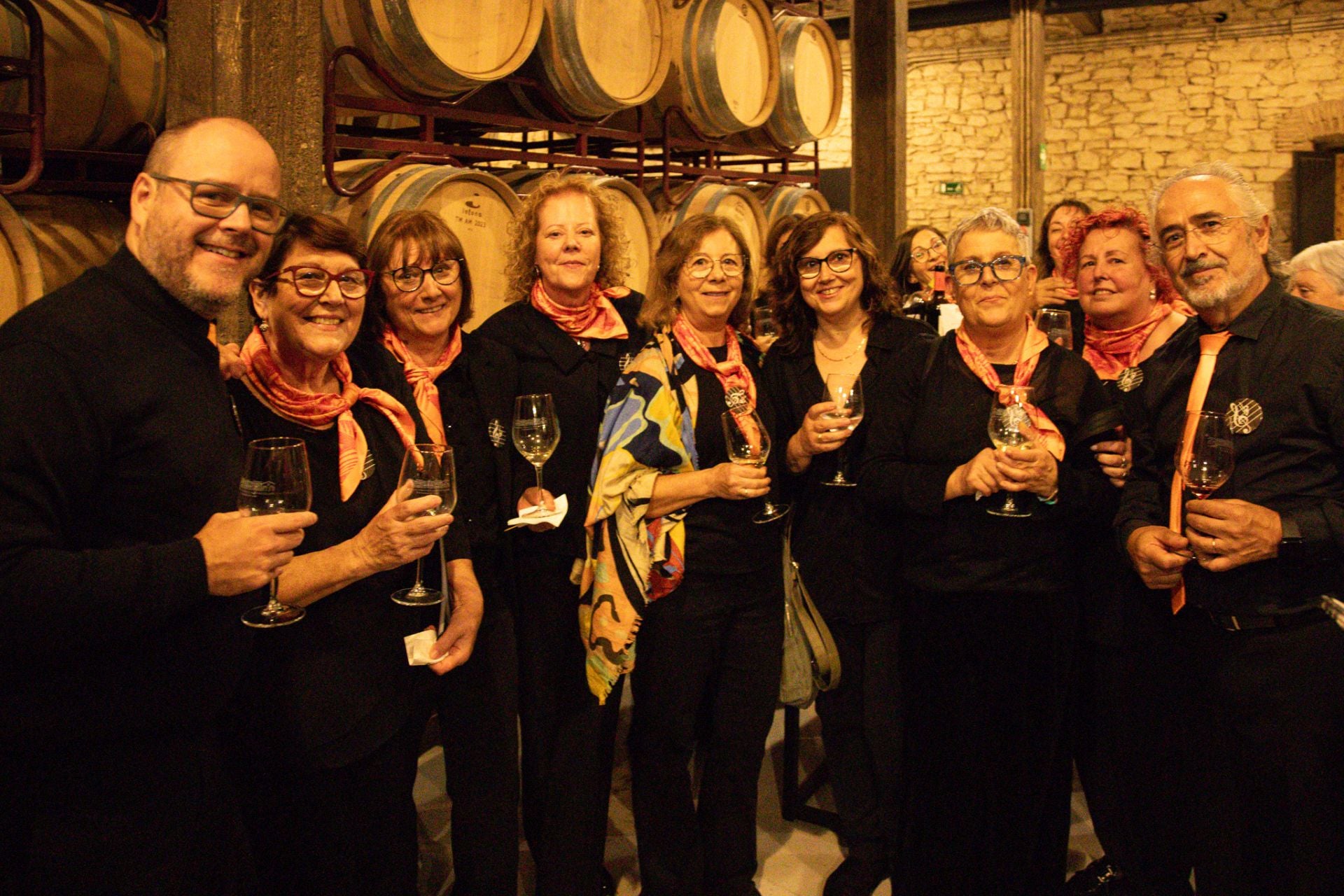 Héctor Rubio, Victoria Sendo, Olga Torres, Anabel González, Pili Santos, Asunción Félez, Esperanza Armas, Jesús María Martín y Yolanda González.