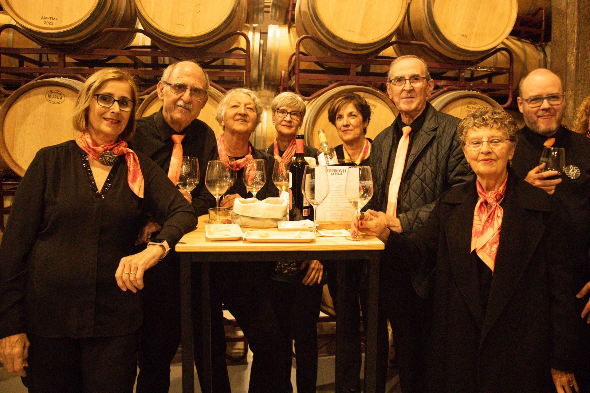 Begoña Estoquera, Félix Millán, Loli Herce, María Ángeles Pérez, Juncal del Val, Roberto Fernández y Francisca Salord.