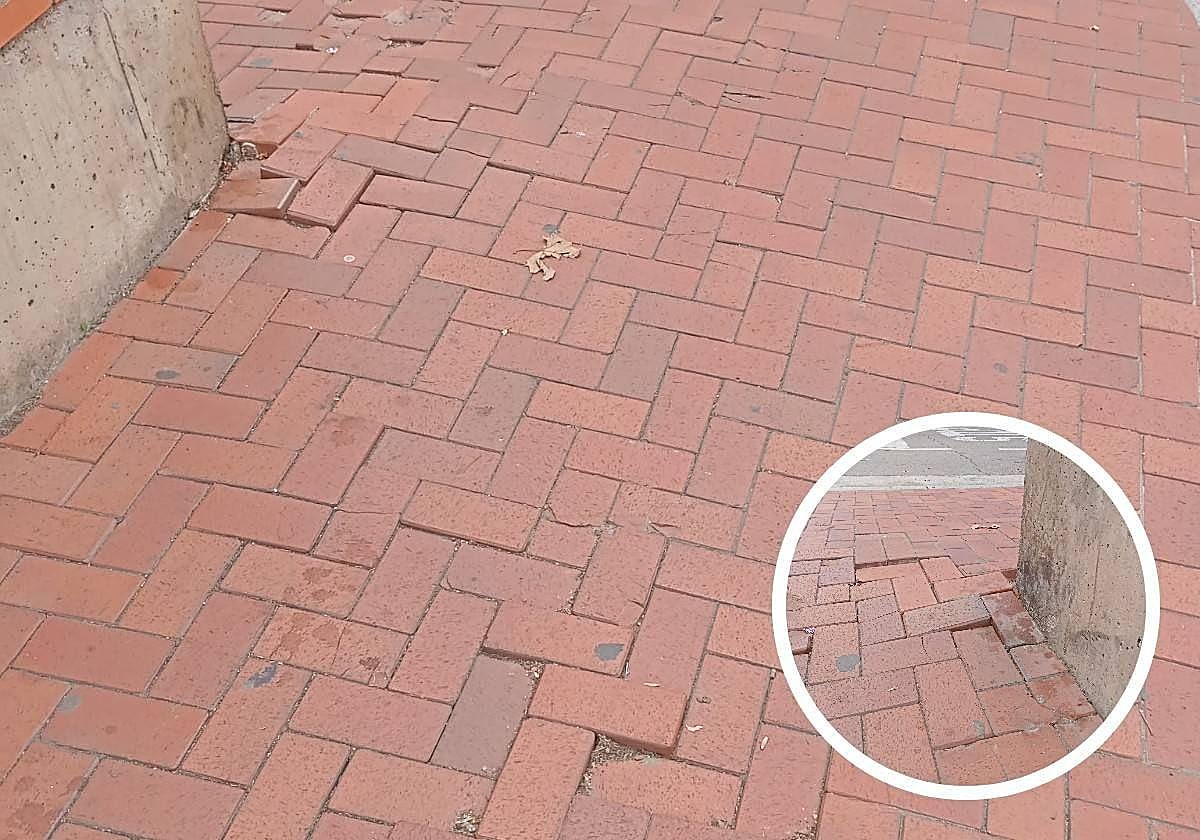 Baldosas levantadas, hoy en La Guindilla.