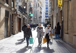 De compras por el centro de Logroño.