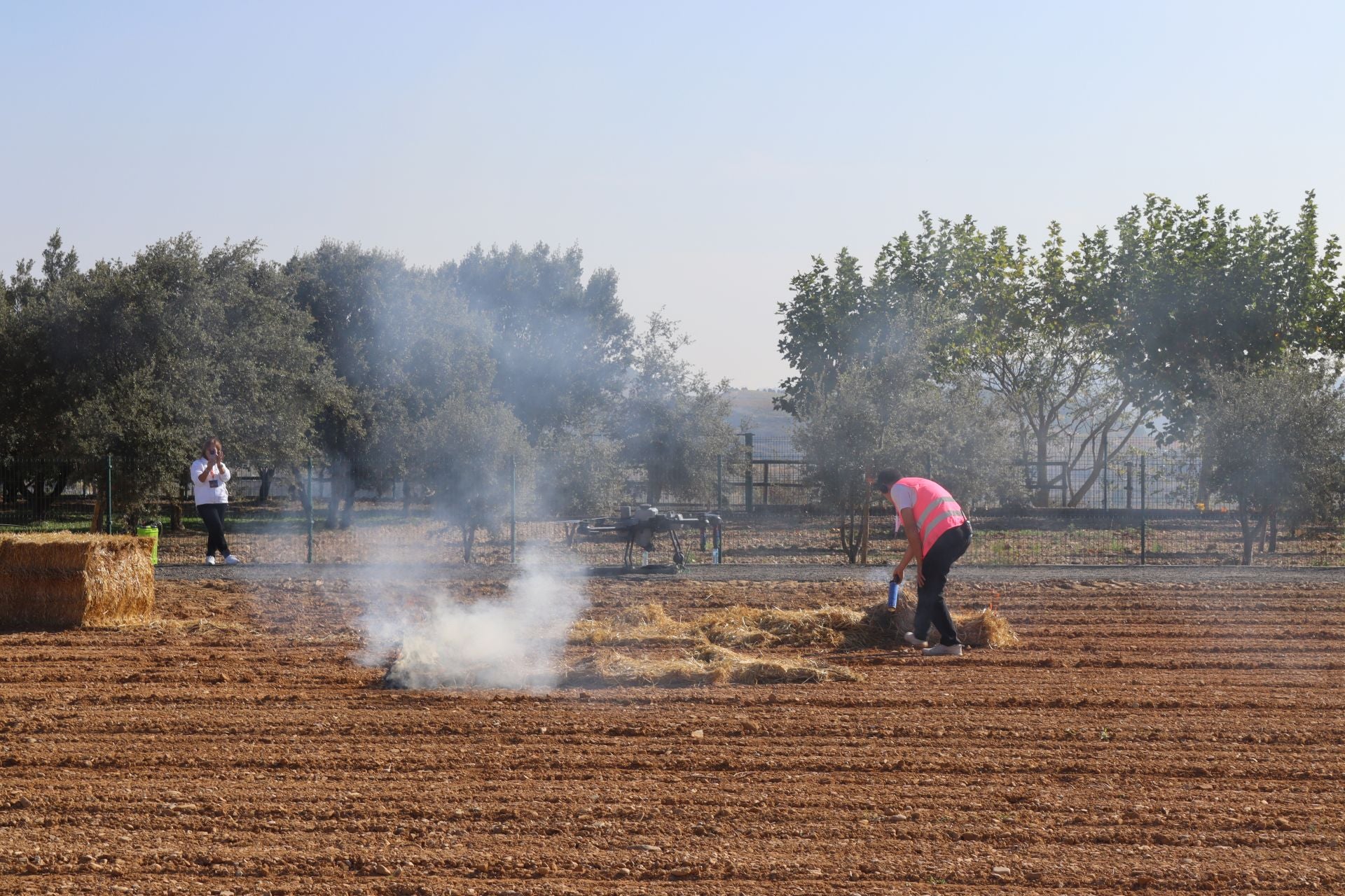 Exhibición de drones entre San Vicente y Briones