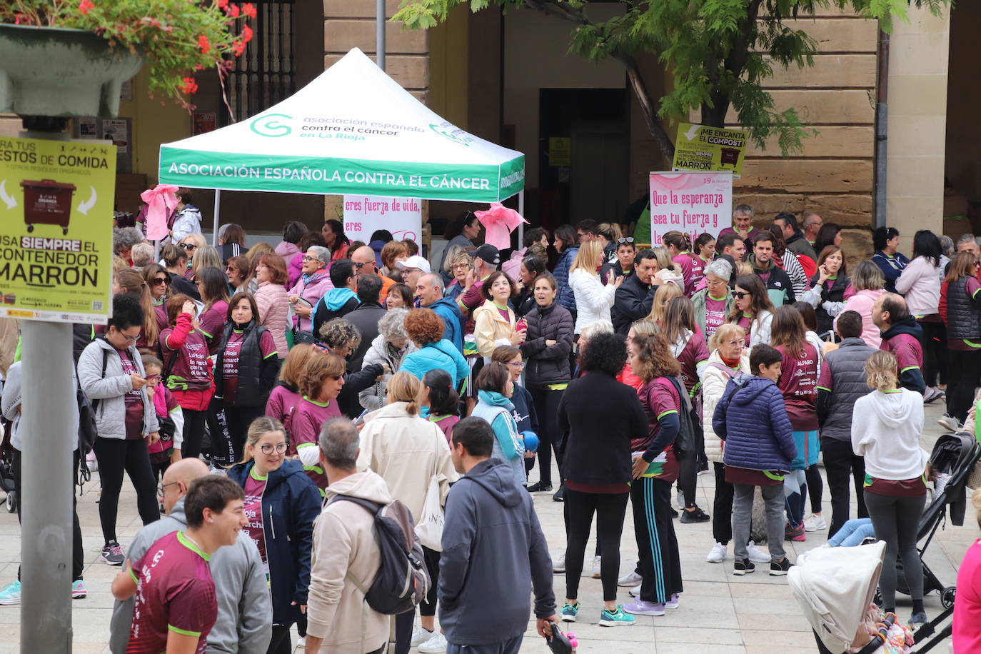 Las imágenes de la marcha contra el cáncer en Alfaro