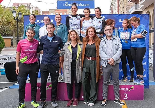 Las mejores en categoría femenina, antes de corregir la clasificación.