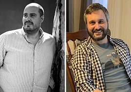 Los periodistas Antonio Pampliega y Andrés Mourenza.