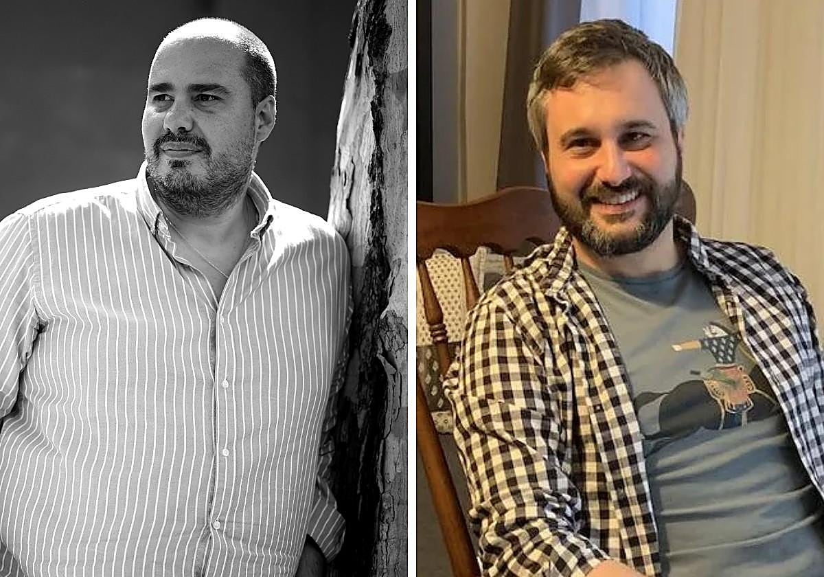 Los periodistas Antonio Pampliega y Andrés Mourenza.