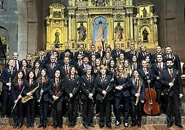 Banda de San Asensio durante el concierto de Santa Cecilia.