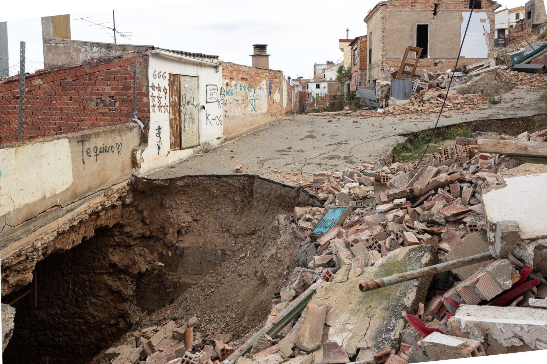 Los derrumbes del barrio de Bodegas de Villamediana