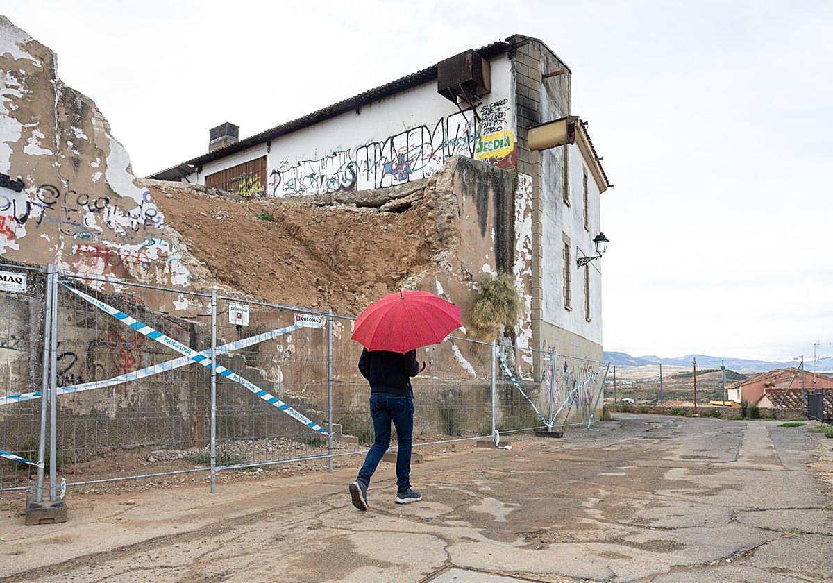Los derrumbes del barrio de Bodegas de Villamediana