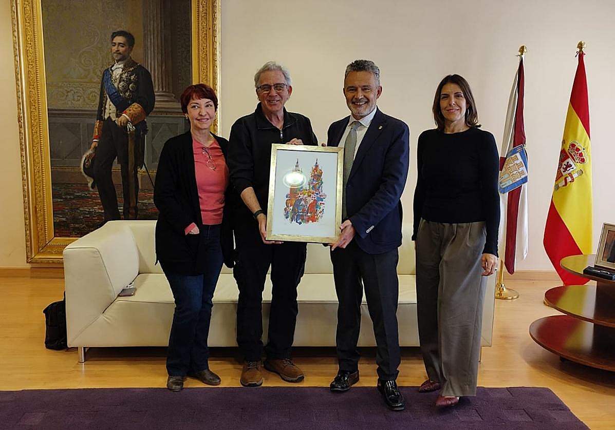 Orlando Salgado visita Logroño