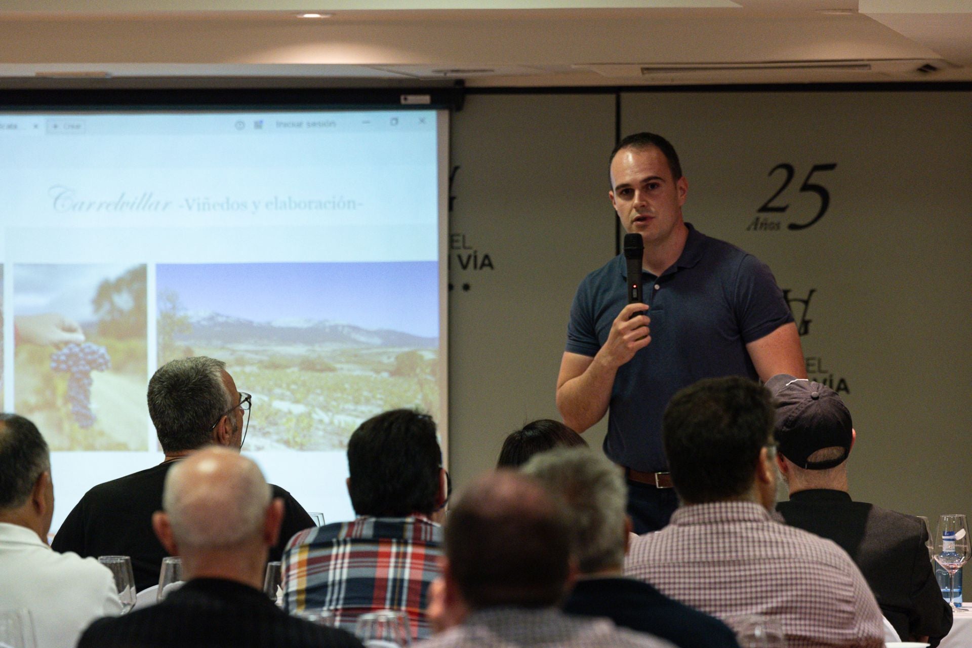 Las imágenes de la cata de Viticultores de Lapuebla