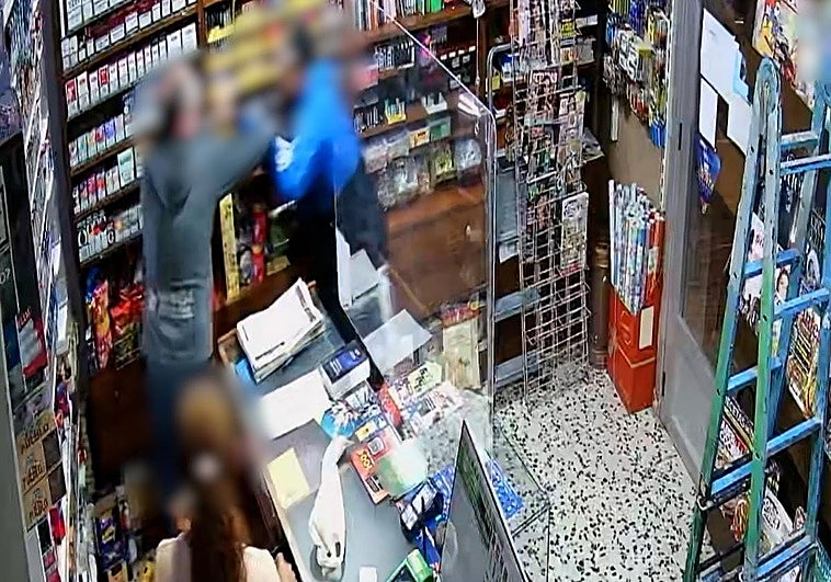 Imagen de la grabación del intento de atraco.