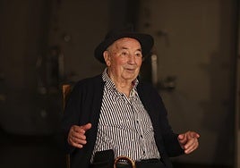 Guillermo Eguren, durante la grabación.