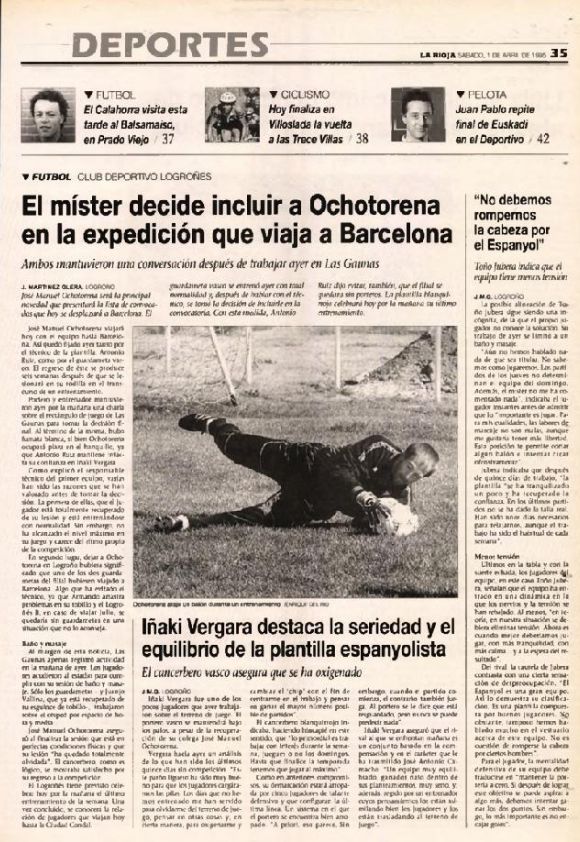 Publicado en Diario LA RIOJA el 1 de abril de 1995