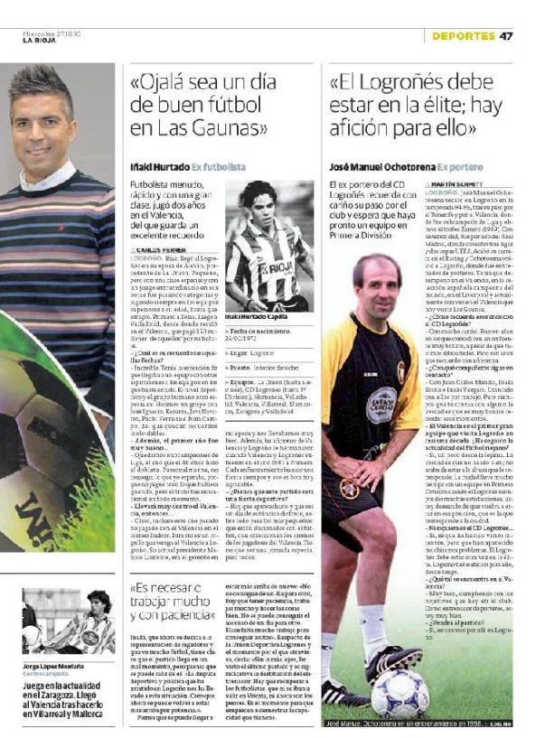 Publicado en Diario LA RIOJA el 27 de octubre de 2010