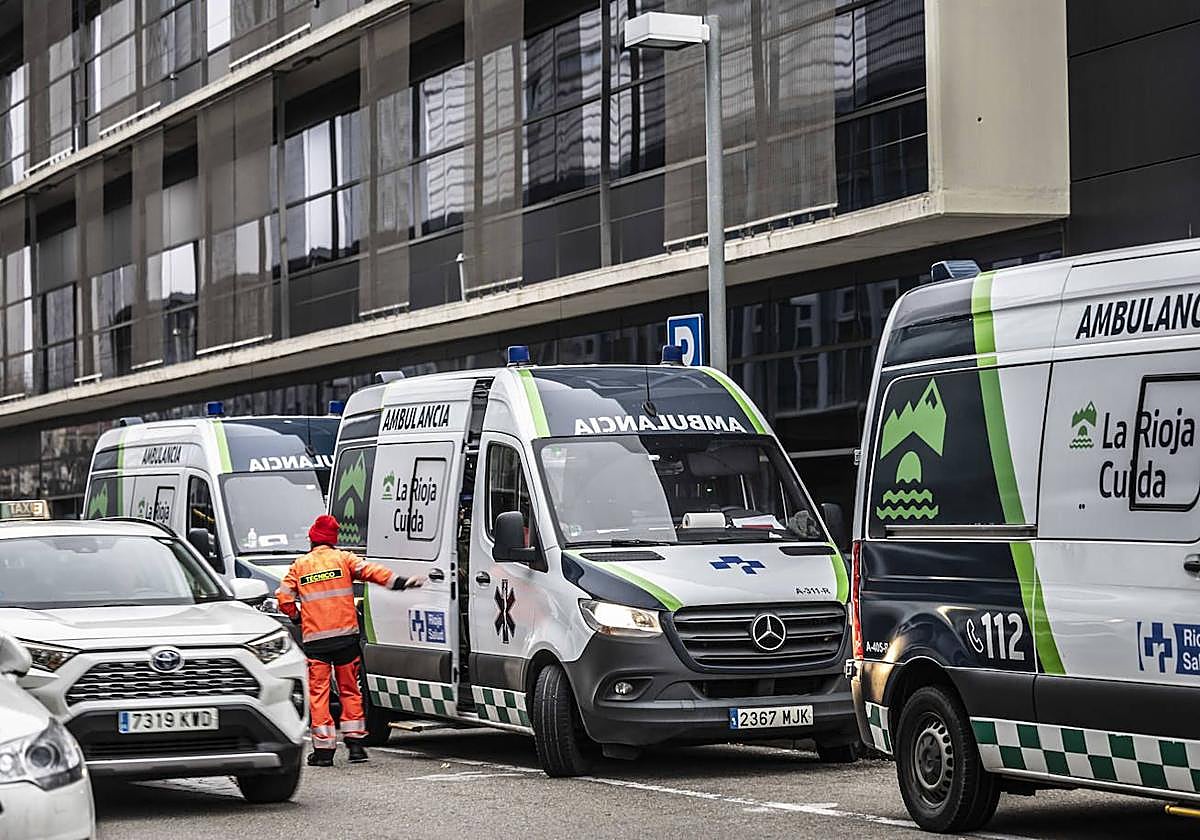 Herida una motorista tras sufrir una caída en Logroño