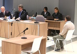 El acusado, en la sexta jornada de juicio en la Audiencia Provincial.