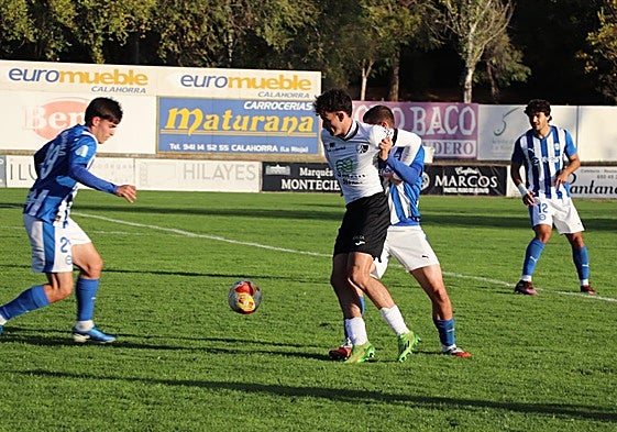 Imagen del partido que el Alfaro perdió contra el Alavés B.