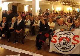 Público asistente a la asamblea del lunes en Calahorra.