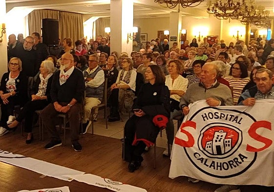 Público asistente a la asamblea del lunes en Calahorra.