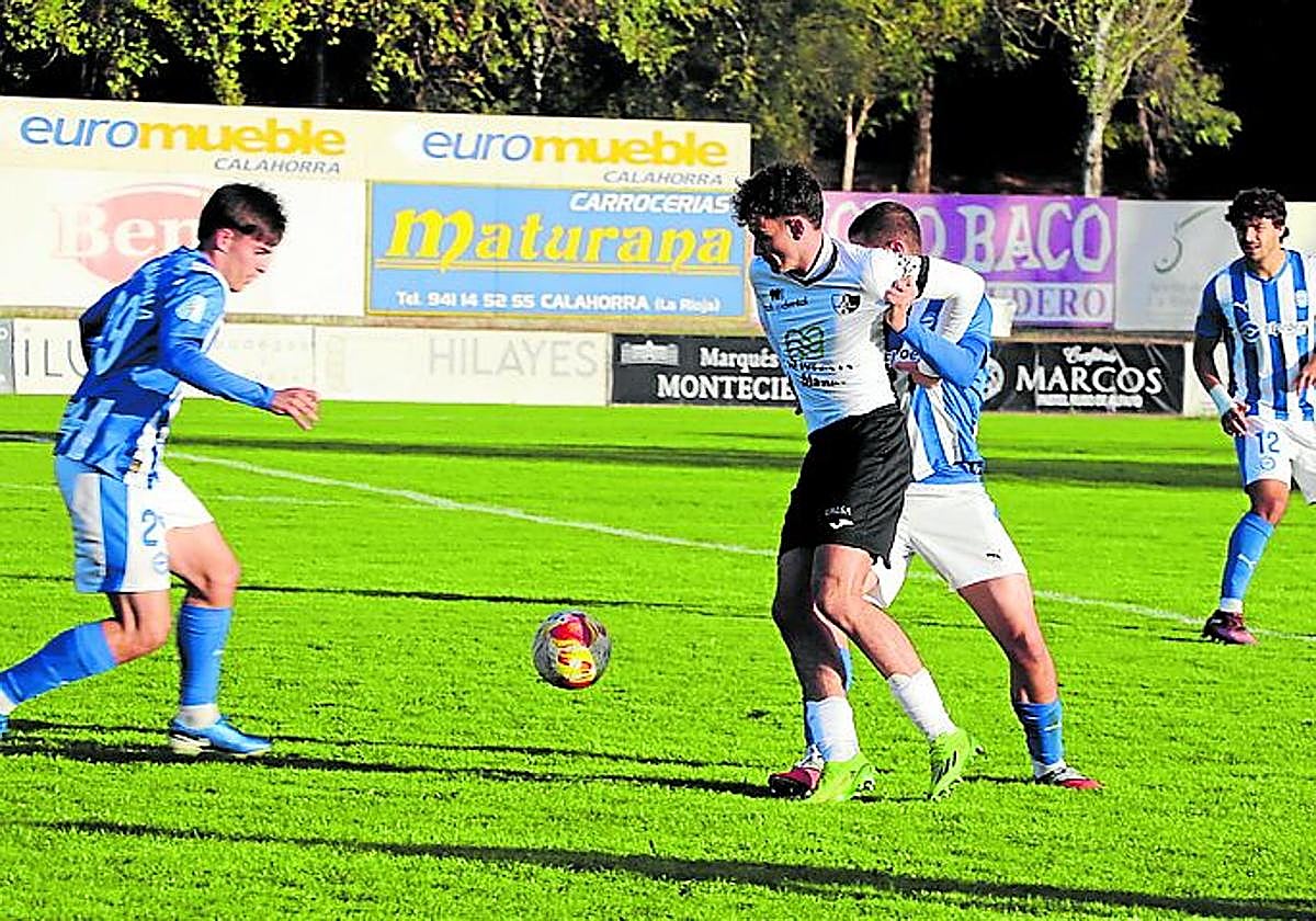 Imagen del partido que el Alfaro perdió contra el Alavés B.
